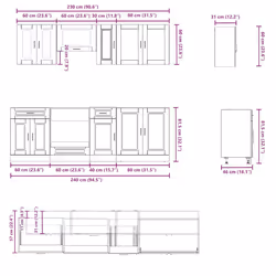 VidaXL 3314844 kitchen/dining storage cabinet - Additional view 7