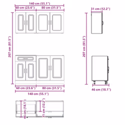 VidaXL 3314860 kitchen/dining storage cabinet - Additional view 7