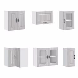 vidaXL 11 Piece Kitchen Cabinet Set Kalmar Smoked Oak Engineered Wood - grey sonoma - Additional view 4