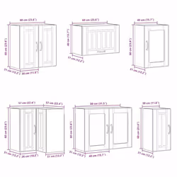 vidaXL Kitchen Cabinet Set 11 Piece Cupboard Storage Cabinet Engineered Wood - white - Additional view 10
