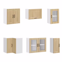 vidaXL Kitchen Cabinet Set 11 Piece Cupboard Storage Cabinet Engineered Wood - sonoma oak - Additional view 4