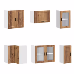 vidaXL 11 Piece Kitchen Cabinet Set Porto Brown Oak Engineered Wood - old wood - Additional view 4