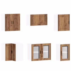 vidaXL 11 Piece Kitchen Cabinet Set Porto Smoked Oak Engineered Wood - old wood - Additional view 4