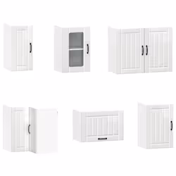 vidaXL 11 Piece Kitchen Cabinet Set Kalmar White Engineered Wood - high gloss white - Additional view 4