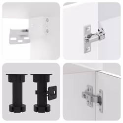 vidaXL 11 Piece Kitchen Cabinet Set Kalmar White Engineered Wood - high gloss white - Additional view 6
