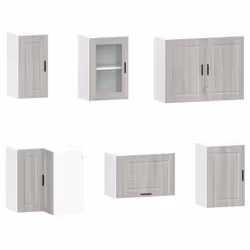 vidaXL 11 Piece Kitchen Cabinet Set Porto Old Wood Engineered Wood - grey sonoma - Additional view 4