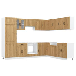 vidaXL Kitchen Cabinet Set 14 Piece Cabinet Cupboard Lucca Engineered Wood - artisan oak