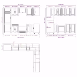vidaXL Kitchen Cabinet Set 14 Piece Cabinet Cupboard Porto Engineered Wood - white - Additional view 8