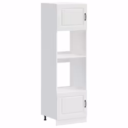vidaXL Oven CabinetsÂ Kitchen Cabinet Oven Unit 2 pcs Lucca Engineered Wood - white, 2 pcs