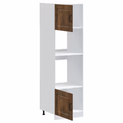 vidaXL Oven CabinetsÂ Kitchen Cabinet Oven Unit 2 pcs Lucca Engineered Wood - smoked oak, 2 pcs - Additional view 4