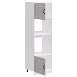 vidaXL Oven CabinetsÂ Kitchen Cabinet Oven Unit 2 pcs Lucca Engineered Wood - grey sonoma, 2 pcs - Additional view 4