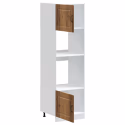 vidaXL Oven CabinetsÂ Kitchen Cabinet Oven Unit 2 pcs Lucca Engineered Wood - old wood, 2 pcs - Additional view 4