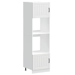 vidaXL Oven Cabinets Kitchen Cabinet Oven Unit 2 pcs Kalmar Engineered Wood - white, 2 pcs