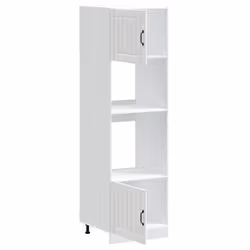vidaXL Oven Cabinets Kitchen Cabinet Oven Unit 2 pcs Kalmar Engineered Wood - white, 2 pcs - Additional view 4