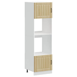 vidaXL Oven Cabinets Kitchen Cabinet Oven Unit 2 pcs Kalmar Engineered Wood - sonoma oak, 2 pcs