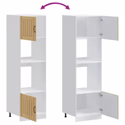 vidaXL Oven Cabinets Kitchen Cabinet Oven Unit 2 pcs Kalmar Engineered Wood - sonoma oak, 2 pcs - Additional view 7