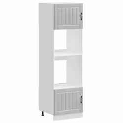 vidaXL Oven Cabinets Kitchen Cabinet Oven Unit 2 pcs Kalmar Engineered Wood - concrete grey, 2 pcs