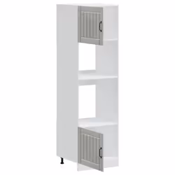 vidaXL Oven Cabinets Kitchen Cabinet Oven Unit 2 pcs Kalmar Engineered Wood - concrete grey, 2 pcs - Additional view 4