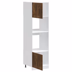 vidaXL Oven Cabinets Kitchen Cabinet Oven Unit 2 pcs Kalmar Engineered Wood - smoked oak, 2 pcs - Additional view 4