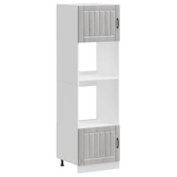 vidaXL Oven Cabinets Kitchen Cabinet Oven Unit 2 pcs Kalmar Engineered Wood - grey sonoma, 2 pcs