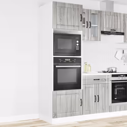 vidaXL Oven Cabinets Kitchen Cabinet Oven Unit 2 pcs Kalmar Engineered Wood - grey sonoma, 2 pcs - Additional view 2
