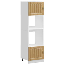 vidaXL Oven Cabinets Kitchen Cabinet Oven Unit 2 pcs Kalmar Engineered Wood - artisan oak, 2 pcs