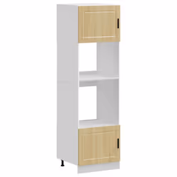 vidaXL Oven Cabinet Kitchen Cabinet Oven Unit Oven Base Unit Engineered Wood - sonoma oak, 2 pcs