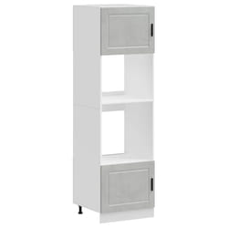 vidaXL Oven Cabinets 2 pcs Porto Concrete Grey Engineered Wood oven unit