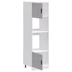 vidaXL Oven Cabinets 2 pcs Porto Concrete Grey Engineered Wood oven unit - Additional view 4