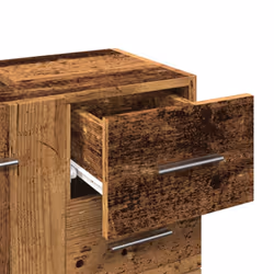 vidaXL Sink Cabinet Bathroom Storage Cupboard Vanity Unit Engineered Wood - old wood - Additional view 7