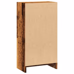 vidaXL Book Cabinet Display Rack Bookshelf Storage Shelf Rack Engineered Wood - old wood, 40 x 24 x 76 cm - Additional view 5