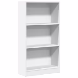 vidaXL Book Cabinet Display Rack Bookshelf Storage Shelf Rack Engineered Wood - white, 60 x 24 x 109 cm