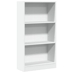 vidaXL Book Cabinet Display Rack Bookshelf Storage Shelf Rack Engineered Wood - white, 60 x 24 x 109 cm
