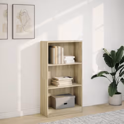 vidaXL Book Cabinet Display Rack Bookshelf Storage Shelf Rack Engineered Wood - sonoma oak, 60 x 24 x 109 cm - Additional view 2
