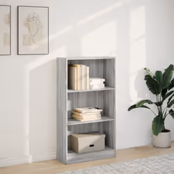 vidaXL Book Cabinet Display Rack Bookshelf Storage Shelf Rack Engineered Wood - grey sonoma, 60 x 24 x 109 cm - Additional view 2