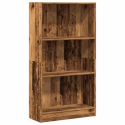 vidaXL Book Cabinet Display Rack Bookshelf Storage Shelf Rack Engineered Wood - old wood, 60 x 24 x 109 cm