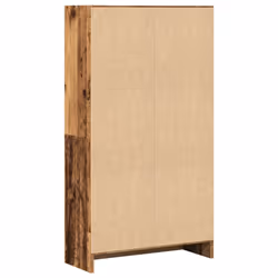 vidaXL Book Cabinet Display Rack Bookshelf Storage Shelf Rack Engineered Wood - old wood, 60 x 24 x 109 cm - Additional view 5