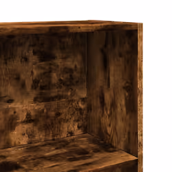 vidaXL Book Cabinet Display Rack Bookshelf Storage Shelf Rack Engineered Wood - smoked oak, 60 x 24 x 143 cm - Additional view 6