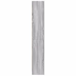 vidaXL Book Cabinet Display Rack Bookshelf Storage Shelf Rack Engineered Wood - grey sonoma, 60 x 24 x 143 cm - Additional view 4