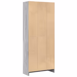 vidaXL Book Cabinet Display Rack Bookshelf Storage Shelf Rack Engineered Wood - grey sonoma, 60 x 24 x 143 cm - Additional view 5