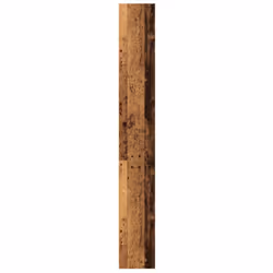 vidaXL Book Cabinet Display Rack Bookshelf Storage Shelf Rack Engineered Wood - old wood, 60 x 24 x 176 cm - Additional view 4