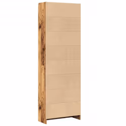 vidaXL Book Cabinet Display Rack Bookshelf Storage Shelf Rack Engineered Wood - old wood, 60 x 24 x 176 cm - Additional view 5