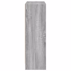 vidaXL Book Cabinet Display Rack Bookshelf Storage Shelf Rack Engineered Wood - grey sonoma, 80 x 24 x 76 cm - Additional view 4