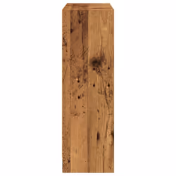 vidaXL Book Cabinet Display Rack Bookshelf Storage Shelf Rack Engineered Wood - old wood, 80 x 24 x 76 cm - Additional view 4