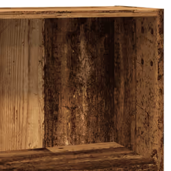 vidaXL Book Cabinet Display Rack Bookshelf Storage Shelf Rack Engineered Wood - old wood, 80 x 24 x 76 cm - Additional view 6