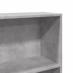 vidaXL Book Cabinet Display Rack Bookshelf Storage Shelf Rack Engineered Wood - concrete grey, 80 x 24 x 109 cm - Additional view 6