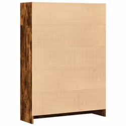 vidaXL Book Cabinet Display Rack Bookshelf Storage Shelf Rack Engineered Wood - smoked oak, 80 x 24 x 109 cm - Additional view 5