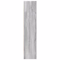 vidaXL Book Cabinet Display Rack Bookshelf Storage Shelf Rack Engineered Wood - grey sonoma, 80 x 24 x 109 cm - Additional view 4