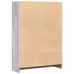 vidaXL Book Cabinet Display Rack Bookshelf Storage Shelf Rack Engineered Wood - grey sonoma, 80 x 24 x 109 cm - Additional view 5