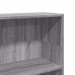 vidaXL Book Cabinet Display Rack Bookshelf Storage Shelf Rack Engineered Wood - grey sonoma, 80 x 24 x 109 cm - Additional view 6